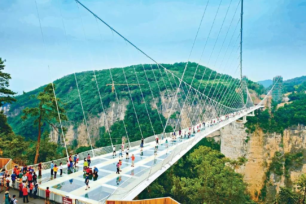 融安县旅游景点玻璃桥图片