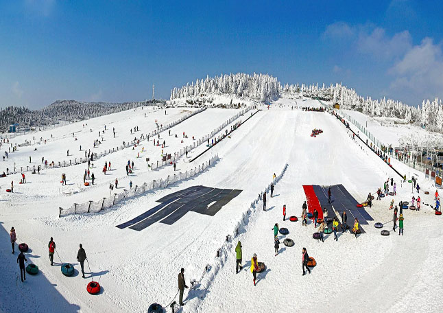 天柱山滑雪场图片图片