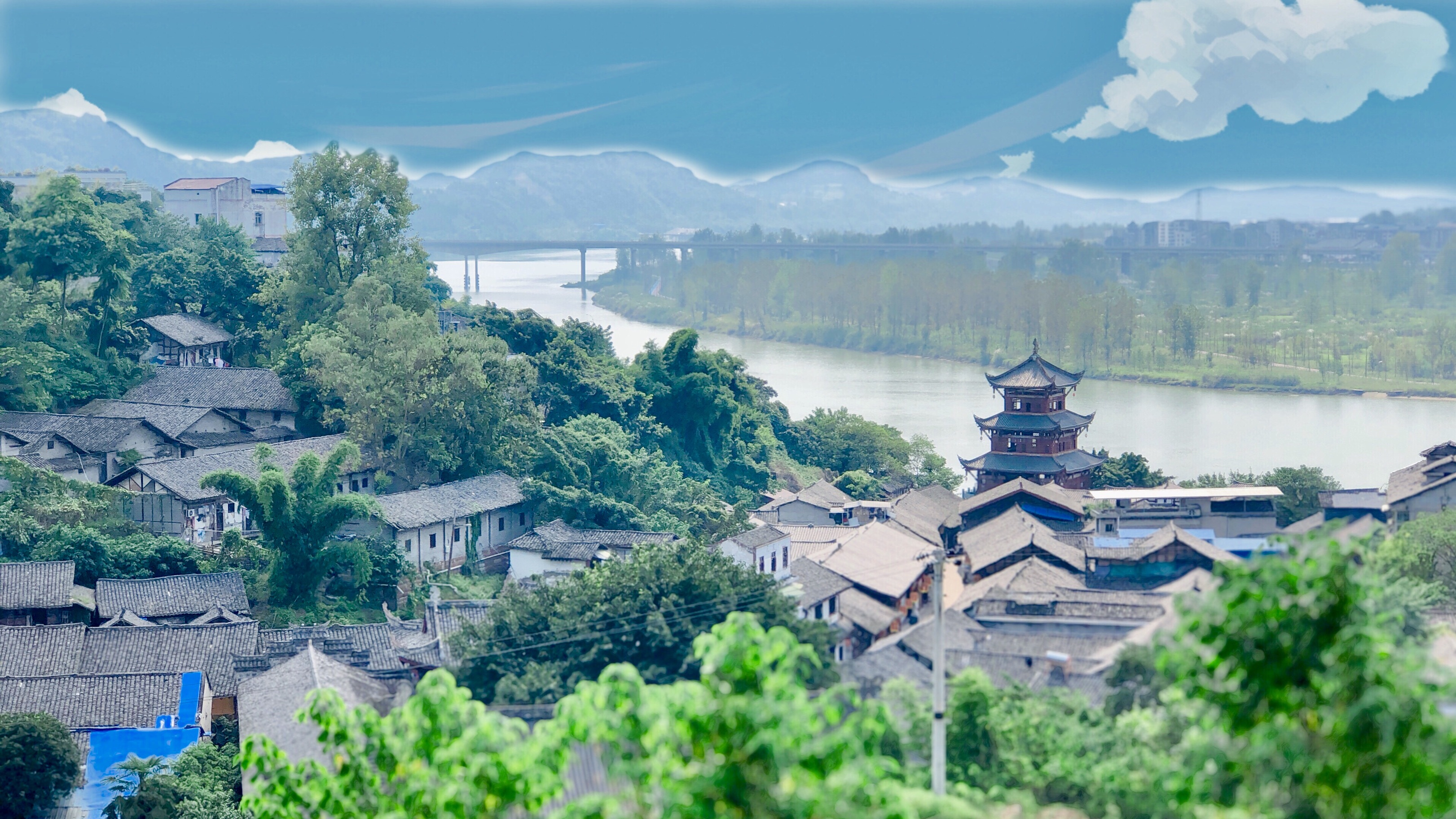 蓬安县旅游景点图片